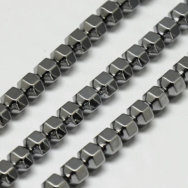 Electroplate Non-magnetic Synthetic Hematite Beads Strands