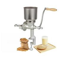 Heavy Duty Cast Iron Manual Grain Mill & Coffee Grinder - Dry/Wet Grinding for Wheat, Corn, Grains, Flours | High Hopper Desi...
