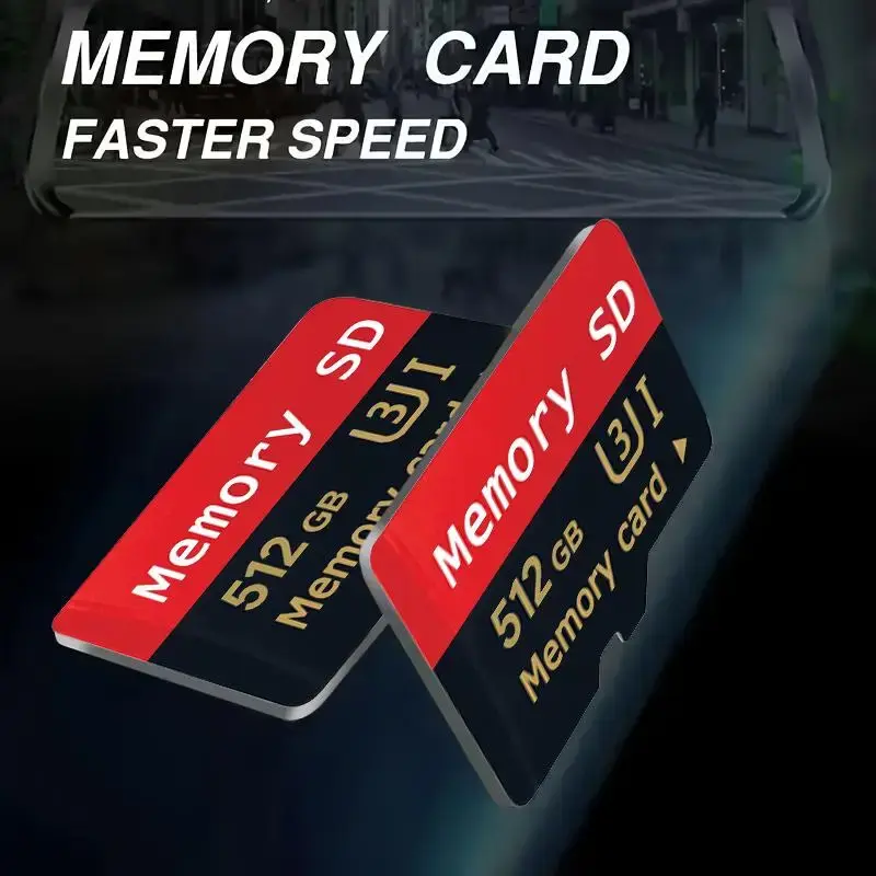 High Speed Flash 512GB Micro SD Memory Card, 1 Count Durable Design Memory Card for Smartphone, Tablet and Camera Storage, Hi...