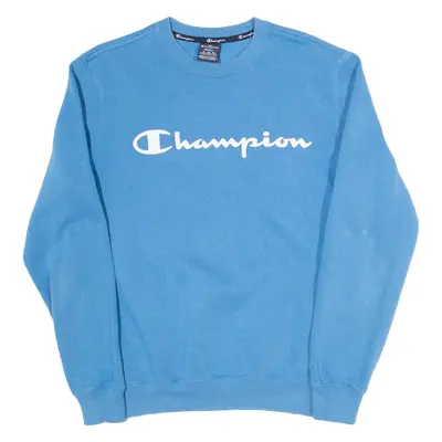 CHAMPION Mens Sweatshirt Blue S