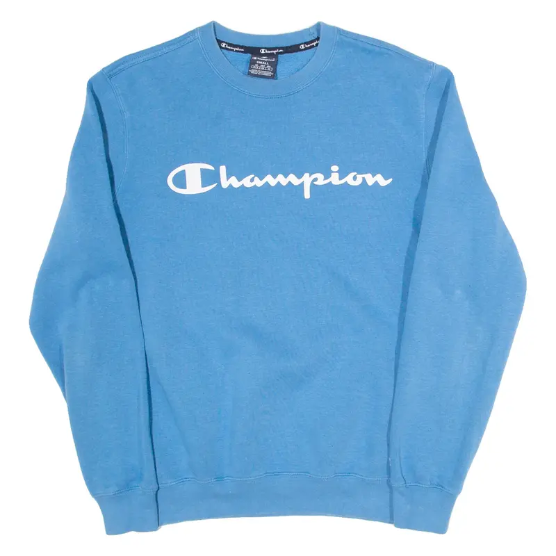 CHAMPION Mens Sweatshirt Blue S