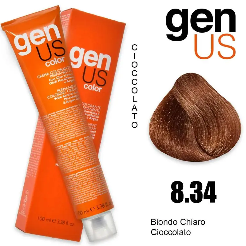 Genus permanent coloring cream 100 ml 8.34