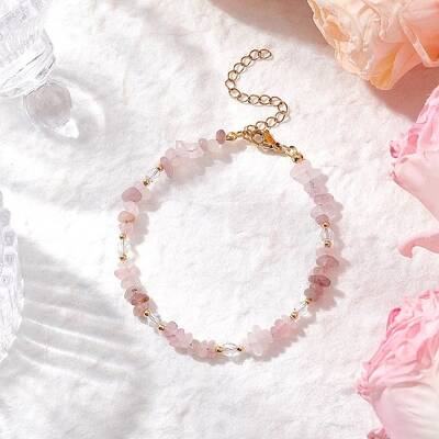 Natural Quartz Chip Beaded Bracelets for Women