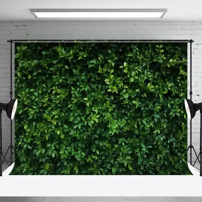 Lush Dense Natural Plant Leaf Spring Photo Backdrop - Aperturee