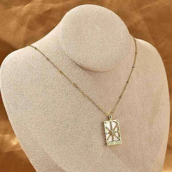 Brass Cubic Zirconia Pendant Necklaces