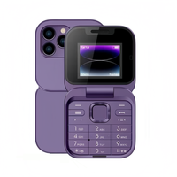 Unlocked Mini flip phone folding student and elderly high-definition screen smartphone pocket portable high-definition camera...