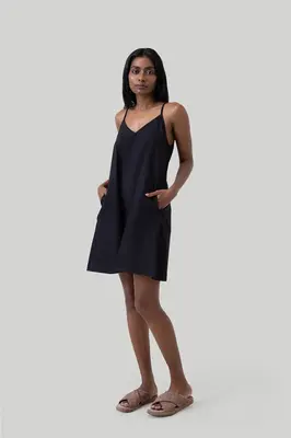 Short Tent Dress in Black | Color: Black | Size: 3XL