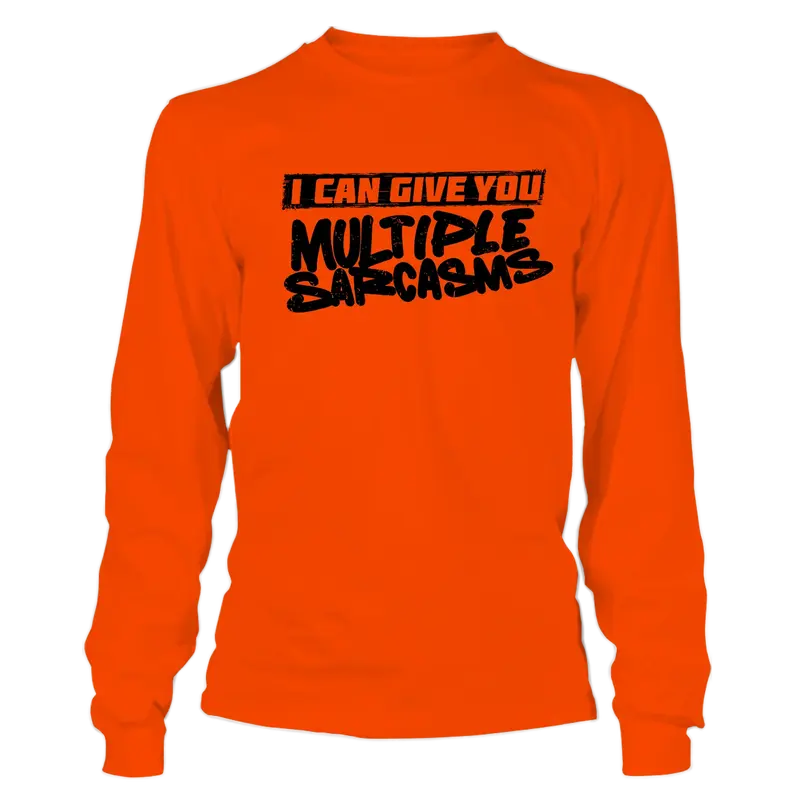 Multiple Sarcasms - Long Sleeve Safety Hi-Vis T-Shirt