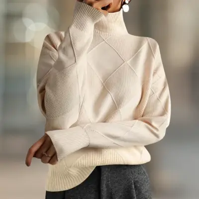Aspen Ultra Cozy Ribbed Knit Turtleneck Women's Sweater