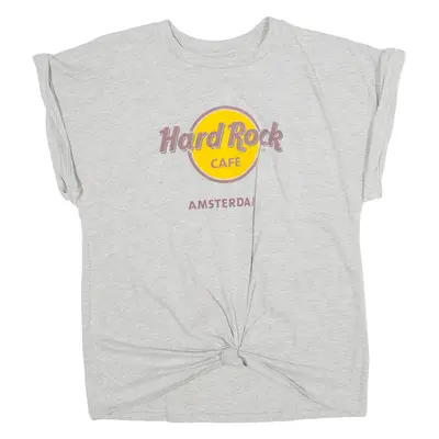HARD ROCK CAFE Amsterdam Womens T-Shirt Grey M