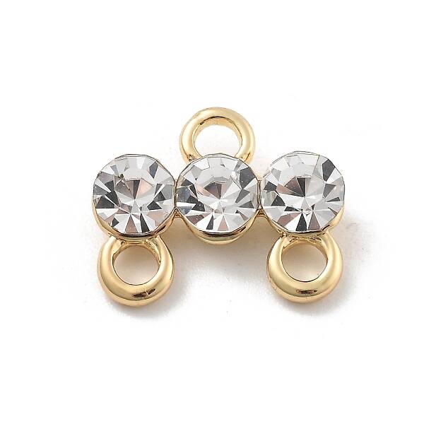Brass Micro Pave Clear Cubic Zirconia Chandelier Components Link