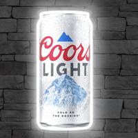Blue Mountain Coors Light Neon Sign Cool Beer Bar WALL Decor Man Cave Light USB Powered LED Neon Light