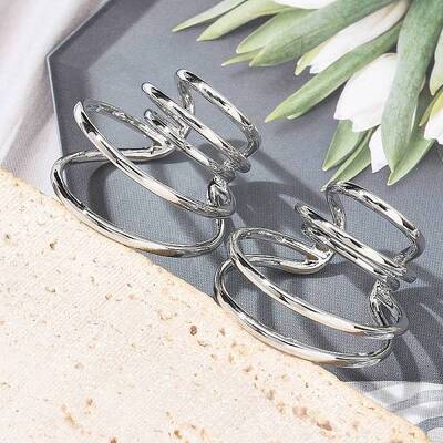 Brass Cuff Earrings for Women