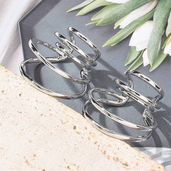 Brass Cuff Earrings for Women