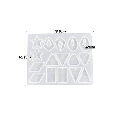 DIY Geometrical Pendants Silicone Molds