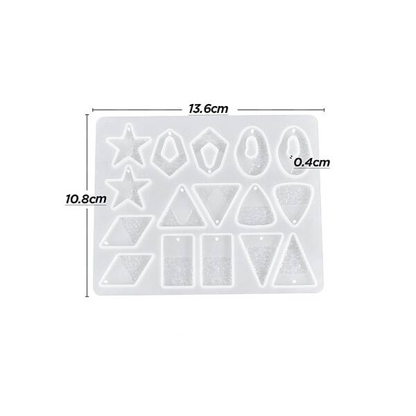 DIY Geometrical Pendants Silicone Molds