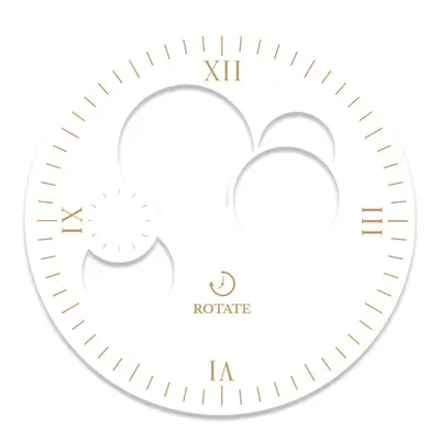 White & Gold Skeleton Dial