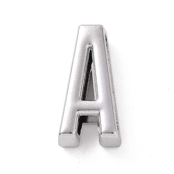 Alloy Letter Slide Charms