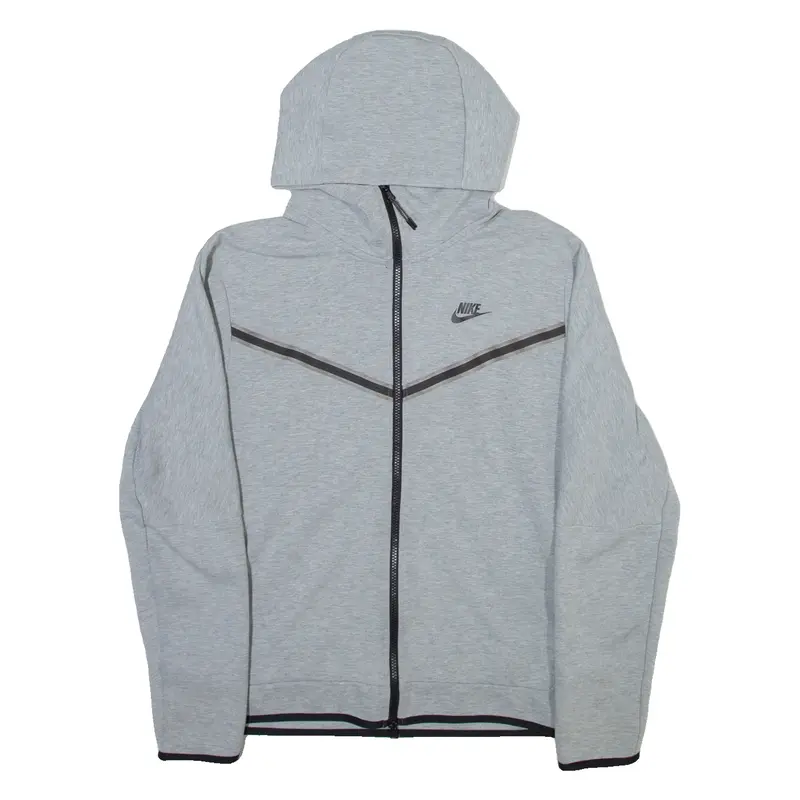 NIKE Mens Grey Hoodie Full Zip M
