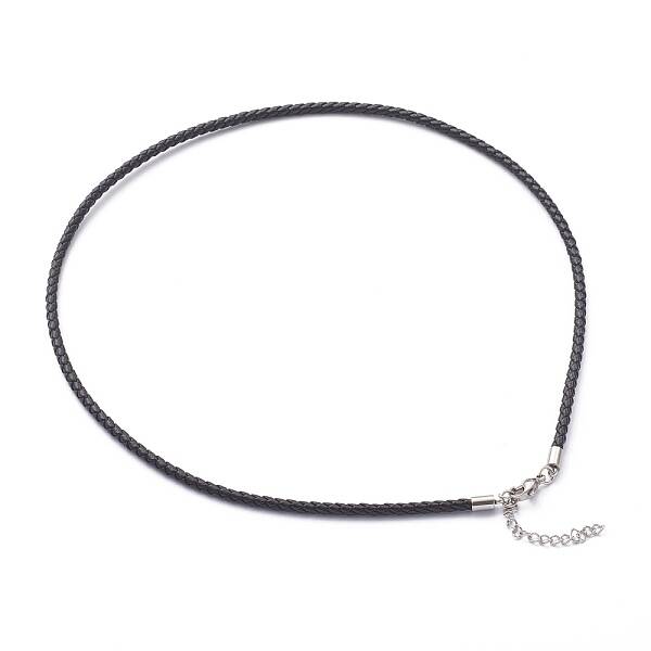 Braided Waxed Polyester Cord Necklaces Making
