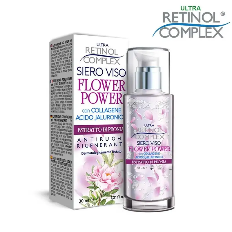 Retinol complex flower power face serum with peony extract 30 ml