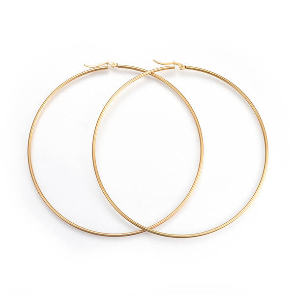 201 Stainless Steel Big Hoop Earrings