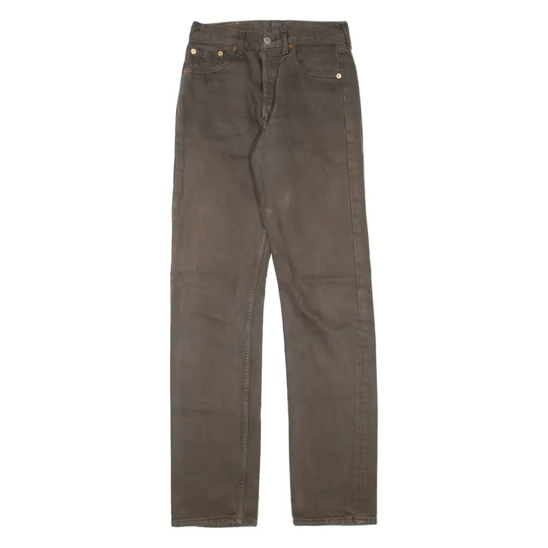 LEVI'S 501 Jeans Womens Brown Regular Straight 90s W27 L34