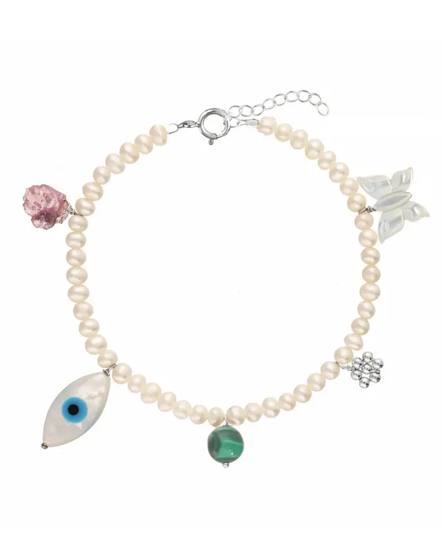 Rylan Bracelet | Metal Color: Silver | Length: Adjustable 7 - 8 inches