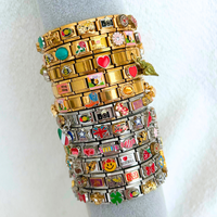 Italian Charm Bracelets, Themed Italian Charm Bracelet, Italian Charms, Y2K Jewelry, Stainless Steel Charm Bracelets for Wome...
