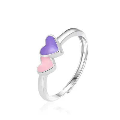 Agato Children's ring in silver hearts AGT-RD05