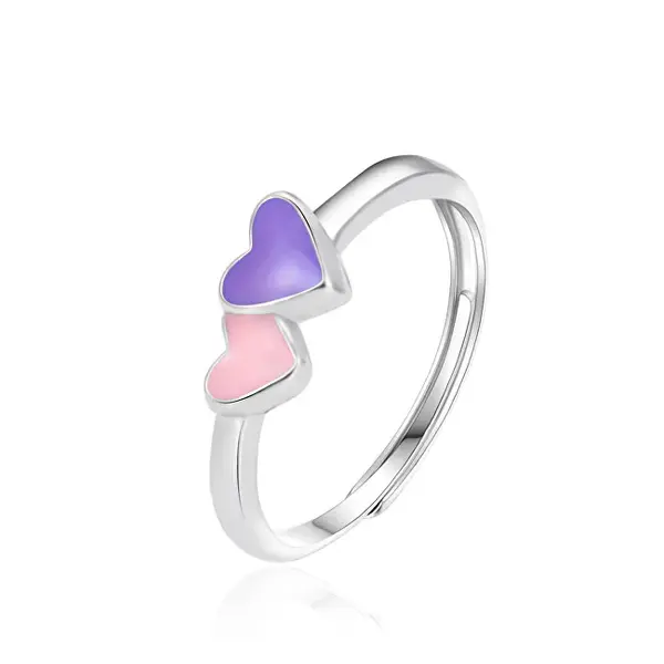 Agato Children's ring in silver hearts AGT-RD05