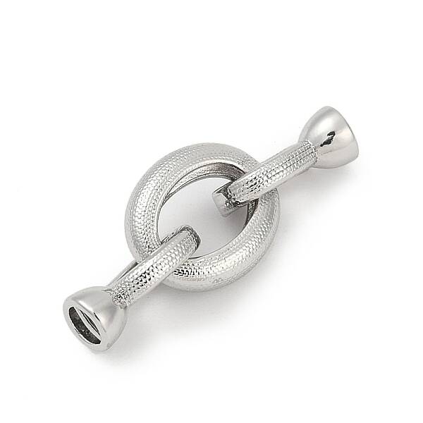 Brass Fold Oval Clasps
