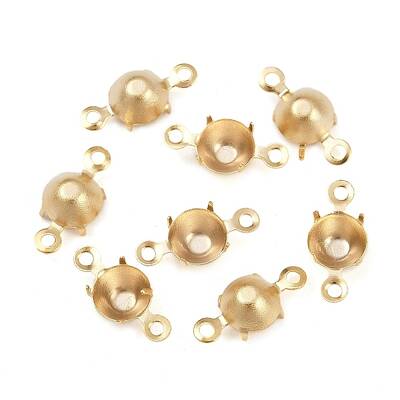 Brass Rhinestone Claw Connector Charms