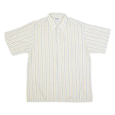 TORERO Mens Shirt Yellow Striped M