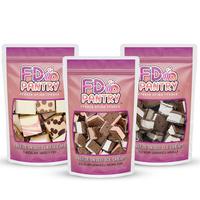 Freeze Dried Ice Cream Cheesecake Bites Vanilla, Neapolitan, Cheesecake Crunchy Treat Snack Gift Convenience Resealable Packa...