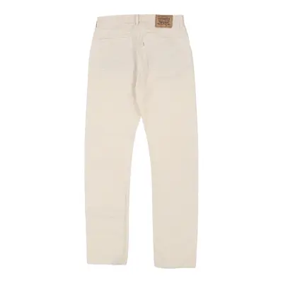 White Tab 458 Levis Trousers - 32W 34L Beige Cotton