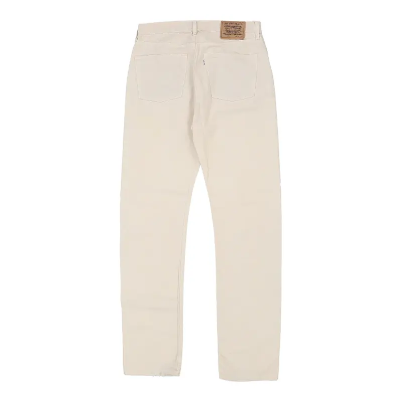 White Tab 458 Levis Trousers - 32W 34L Beige Cotton