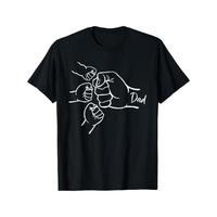 t shirt Fist Bump Dad Of Three Father Of 3 Daddy Happy Father's Day T-Shirt