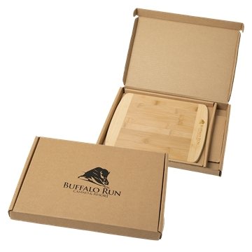 50 Custom Bamboo Cutting Board with Gift Box - FDA Approved & Heat ...