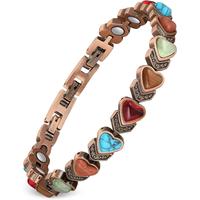 Jecanori Copper Bracelet for Women, Pure Copper Magnetic Bracelets ,Natural Unique Gemstone,Gifts for Women