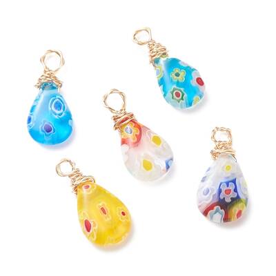 Handmade Millefiori Glass Pendants