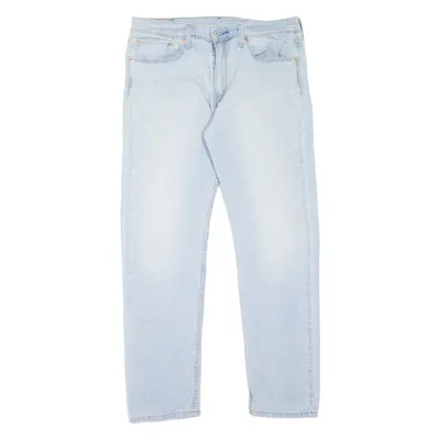 LEVI'S 502 Jeans Mens Blue Regular Tapered Stone Wash W33 L32