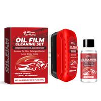 RAYHONG Car Window Cleaning Kit, Car Window Glass Cleaning Agent & Oil Film Remover with 1 Cleaning Brush, Car Cleaning & Ca...