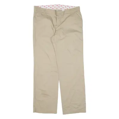 DICKIES Workwear Womens Trousers Beige Relaxed Straight W38 L33