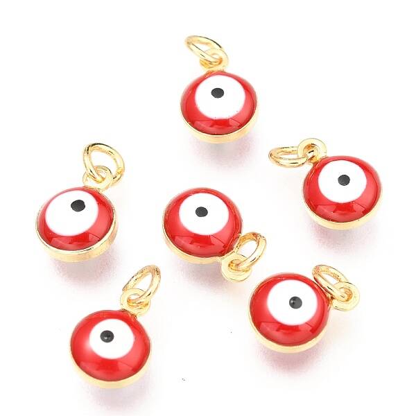 Brass Enamel Beads