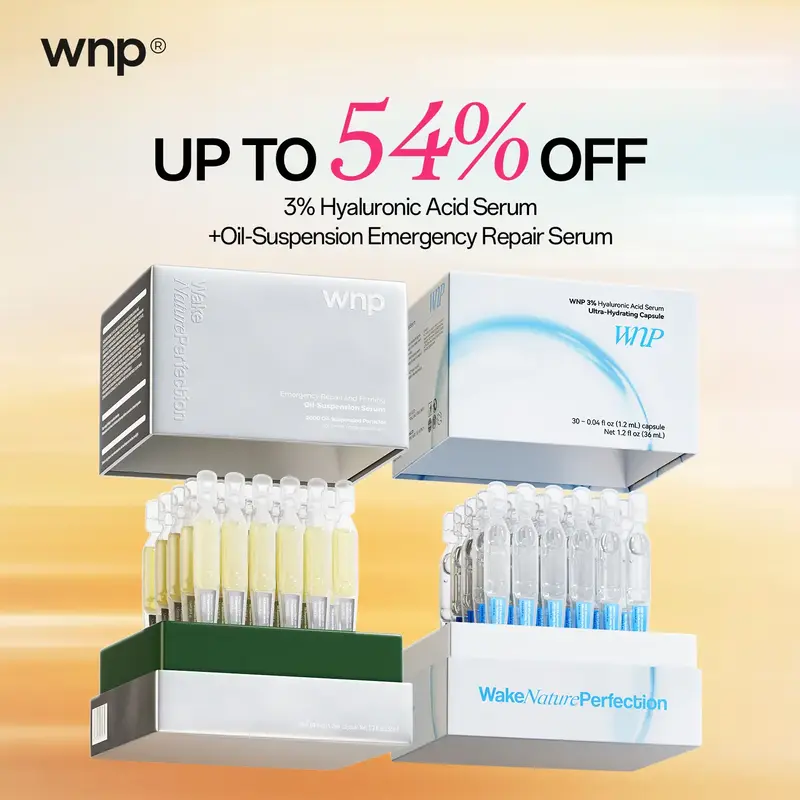 [WNP Official] 3% Hyaluronic Acid Serum + Emergency Repair Oil-Suspension Serum for All Skin Types - Comfort Repair Skin Skin...
