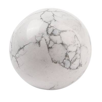 Natural Howlite Sphere Beads