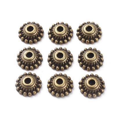 Tibetan Style Alloy Caps