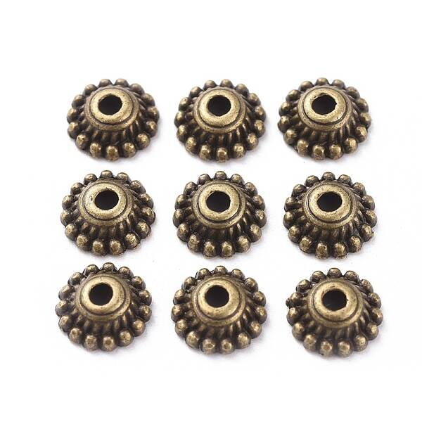 Tibetan Style Alloy Caps