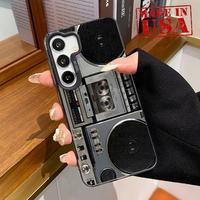 Phone Case for Samsung Galaxy S24 Plus S25 Ultra S23 Ultra S22++ Creative Radio Patterned Matte Military-Grade Drop Protectio...